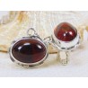 Spinki srebrne z bursztynem, handmade 814-92