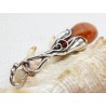 Wisiorek srebrny z bursztynem, handmade 640-22