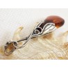 Wisiorek srebrny z bursztynem, handmade 640-23