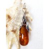 Wisiorek srebrny z bursztynem, handmade 640-24