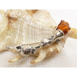 Broszka srebrna z...