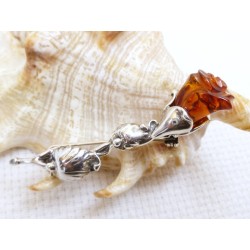 Broszka srebrna z...