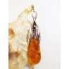Wisiorek srebrny z bursztynem, handmade 640-26