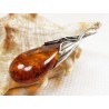 Wisiorek srebrny z bursztynem, handmade 640-27