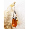 Wisiorek srebrny z bursztynem, handmade 620-334
