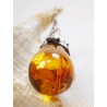 Wisiorek srebrny z bursztynem, handmade 620-334