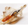 Wisiorek srebrny z bursztynem, handmade 620-335