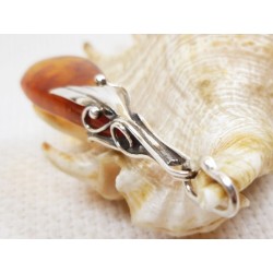 Wisiorek srebrny z bursztynem, handmade 620-335
