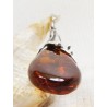Wisiorek srebrny z bursztynem, handmade 620-336