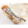 Wisiorek srebrny z bursztynem, handmade 620-336