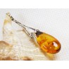 Wisiorek srebrny z bursztynem, handmade 620-338