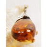 Wisiorek srebrny z bursztynem, handmade 620-338