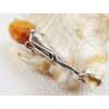 Wisiorek srebrny z bursztynem, handmade 620-338