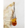 Wisiorek srebrny z bursztynem, handmade 620-340