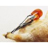 Wisiorek srebrny z bursztynem, handmade 620-340