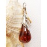 Wisiorek srebrny z bursztynem, handmade 620-511