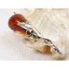 Wisiorek srebrny z bursztynem, handmade 620-511
