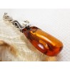 Wisiorek srebrny z bursztynem, handmade 620-512
