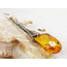 Wisiorek srebrny z bursztynem, handmade 620-342