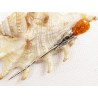 Szpilka srebrna z bursztynem, handmade 8080-73