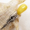 Szpilka srebrna z bursztynem, handmade 8080-79