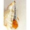 Wisiorek srebrny z bursztynem, handmade 620-313