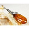 Wisiorek srebrny z bursztynem, handmade 620-313