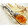 Wisiorek srebrny z bursztynem, handmade 620-313