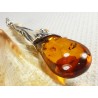 Wisiorek srebrny z bursztynem, handmade 620-508