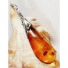 620-907 Wisiorek Srebro z Bursztynem -HAND MADE-
