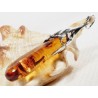 620-907 Wisiorek Srebro z Bursztynem -HAND MADE-