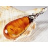 620-907 Wisiorek Srebro z Bursztynem -HAND MADE-