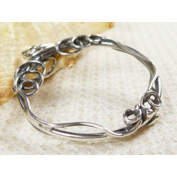 Oprawa srebrna do monety, wisiorek handmade 661-14