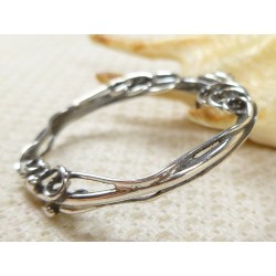 Oprawa srebrna do monety, wisiorek handmade 661-14
