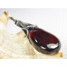 Wisiorek srebrny z bursztynem, handmade 611-43