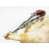 Wisiorek srebrny z bursztynem, handmade 611-45
