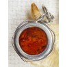 Wisiorek srebrny z bursztynem, handmade 603-18